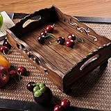 WENZHE フルーツ ラックボウルバスケボール木彫り 開封 クラフト、 31 * 23 * 12cm