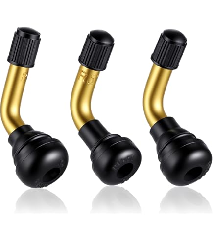 Amavoler PVR70 Tire Valve Stem Bent 45 Degree Angled Fits For 50cc 150cc Scooter