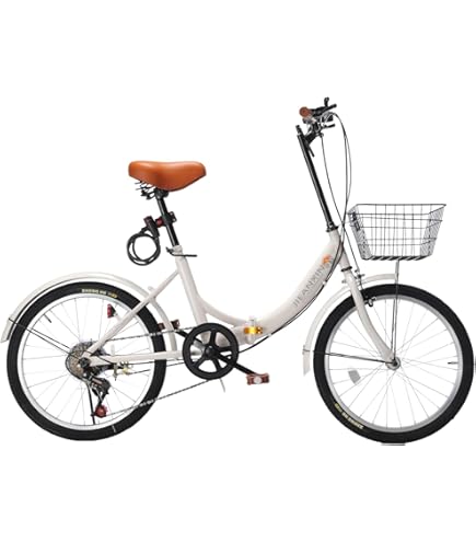 オレンジ 折りたたみ自転車 前カゴ付き　鍵付き　説明書付き　引取り限定　中古品 Amazon | J-TANXJ 自転車 折りたたみ自転車 20インチ 7段変速 高
