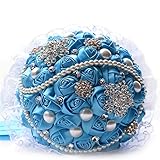 高級手作り　ウェディング ブーケ　花嫁ブーケ　バラの 造花のブーケ 結婚式造花