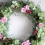 ＊花七曜＊ マイクロローズのミニリース / ミニ リース プリザーブドフラワー ピンク / キュート フラワーアレンジ 結婚 ディスプレイ プレゼント 引越祝い 母の日 ホワイトデー お礼 開店祝い 