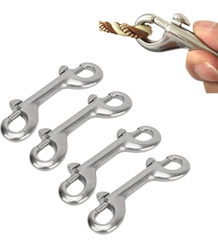 CeroDimo 2 Pcs Swivel Eye Snap Hook, 3.5 Inch Single Ended Swivel Snaps, Scuba Bolt Snap, Leash Clips For Dog, And For Key, Pet Feed Buckets, Flag Pole Rope, Camera Strap And