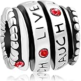 ReisJewelry Live Love Laugh チャーム トリニティリング スパイラルチャーム ビーズ ブレスレット用