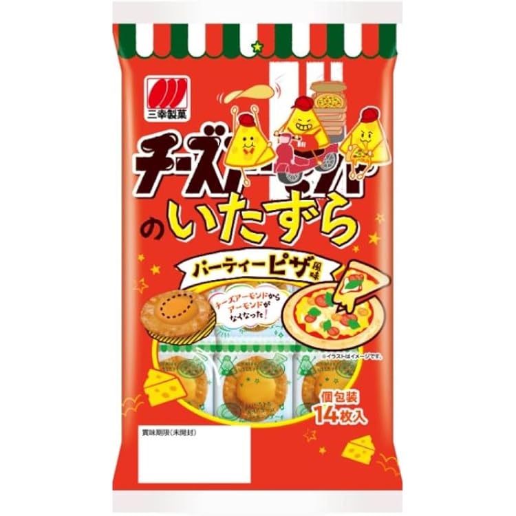 Amazon.co.jp: 三幸製菓 チーズのいたずら 15枚×16袋 : 食品・飲料・お酒