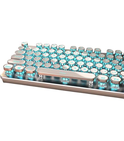Qwerkywriterレトロタイプライター風メカニカルキーボードUS配列 青軸 51Kbd90zezL._AC_UL210_SR210,