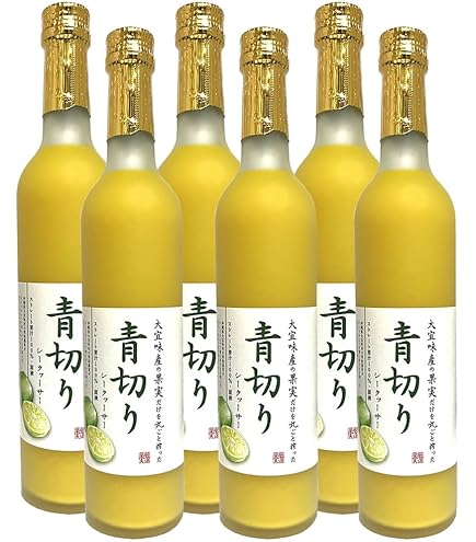 Amazon.co.jp: 沖縄特産販売 青切りシークワーサー100 500ml ×6本
