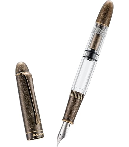 Amazon | JINHAO 9056 天然木製万年筆 ハンドメイドインクペン (ローズ