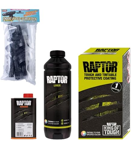 Amazon.co.jp: RAPTOR ラプターライナー ブラックキット 1L : 車＆バイク