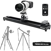 Amazon | Toprig S60 電動カメラスライダー 24インチ/60cm APP/手動