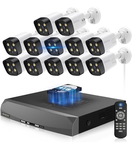 A-ZONE 800万画素 POE給電防犯カメラキット A-ZONE 800万画素 POE給電防犯カメラキット