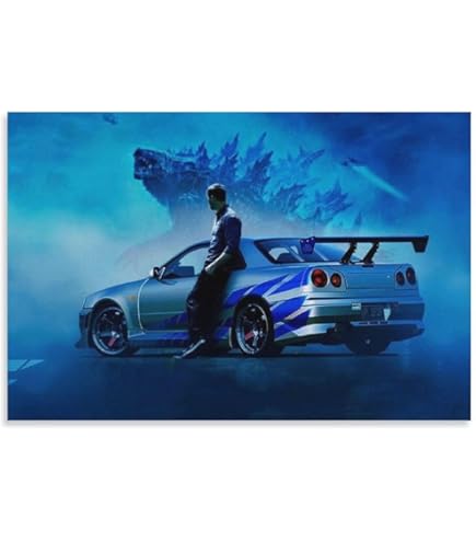 Amazon.co.jp: ニッサンスカイライン GT-R R35 ポスター36x24