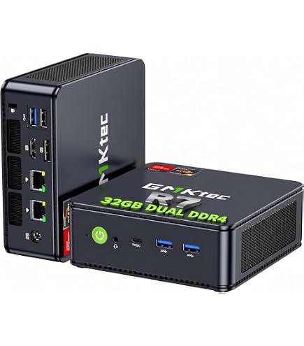 GMKtec Gaming Mini PC AMD Ryzen 7 8845HS 32GB DDR5*2 2TB M.2 PCIe4