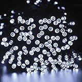 Besteker Solar Powered Outdoor LED String Light ,12m 100 LED Solar Christmas Lights for Garden/ Pati