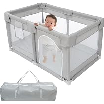 Amazon.co.jp: (ケラッタ) ベビーサークル メッシュ 赤ちゃん 組み立て 