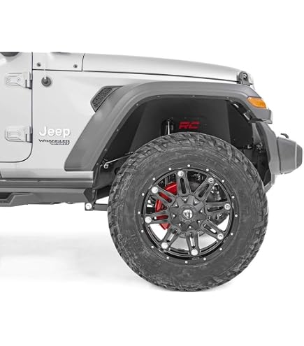 Hawkley Inner Fender Liners For Jeep Wrangler JL/JLU 2018-2025 - Front & Rear Steel Wheel Well Covers, Bolt-On - View #7