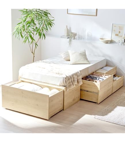 Amazon｜IKEA BRIMNES 収納付きベッドフレーム 160x200cm ホワイト