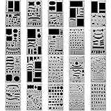 Bullet Journal Stencil Planner Stencils 12 PiecesジャーナルノートブックダイアリースクラップブックDIY Drawing Templateステンシル4.