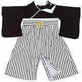 袴ロンパース フォーマル カバーオール 男の子 男児用 和柄 はかま 着物 和服 j-444 80cm 白/くま家紋