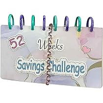 Amazon.co.jp: 貯金封筒 貯金手帳 節約チャレンジ 52 週間 貯金