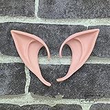 Weryn(TM) ミステリアスエンジェルエルフ耳の妖精コスプレアクセサリーLARPハロウィンパーティーラテックスソフトが指摘人工偽の耳[10cm]