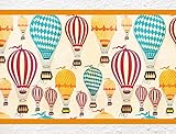 i-love-wandtattoo b-10020保育園壁デカールColoredホットエアバルーン」「境界」の子の部屋ステッカーBoy Girl Baby Height: 5.91"; Width: 