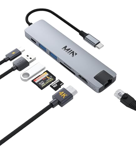 Amazon | USB C ハブ 8-in-1 HDMI Type C アダプタ「4K HDMI映像