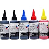キャノン CANON 詰め替え 互換インク100ml 5色セット PGBK顔料・(BK/C/M/Y 染料) 補充用インクボトル