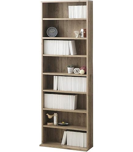 Amazon｜JKプラン 文庫本本棚 幅60 スリム (本棚革命) 棚板が1cmピッチ