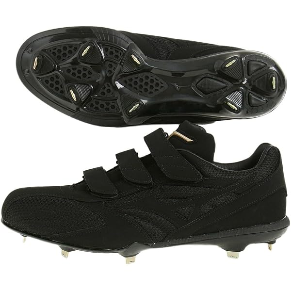 Amazon | ミズノ（MIZUNO） 野球スパイク 黒 金具 一般 グローバル