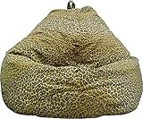 Gold Medal 30011268813TD Large Fuzze Suede Tear Drop Bean Bag, Cheetah Print [並行輸入品]
