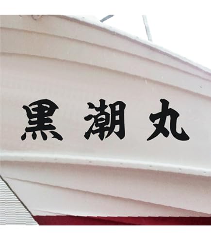 Amazon.co.jp: 船名ステッカー一般【2文字】100x280(縦横mm