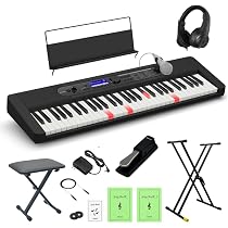 Amazon.co.jp: 【カラー統一セット】カシオ LK-540 BK ブラック 光