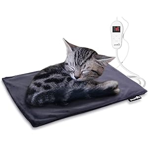 Pecute ペット ホットカーペット 5段温度調節 猫 犬 小動物用 ヒーターマット ペットカーペット 厚手 Sサイズ…