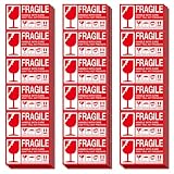 取扱注意シール ワレモノシール Sサイズ(9×5cm) 300枚 FRAGILE 壊れ物 梱包ラベル 荷札シール NYANDELMO ND-0185-R02-S-300