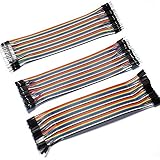 KKHMF 3PCS 120P 1P-1P 20cm ブレッドボード・ジャンパーワイヤ（オス-オス,オス-メス,メス-メス ）120本