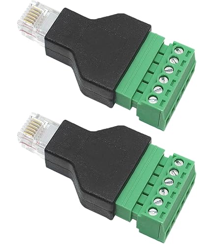 Amazon | 100個パック 電話プラグ 6P6C RJ12 モジュラープラグ (6/6