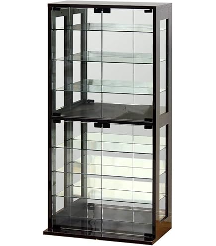 Amazon.co.jp: クロシオ コレクションケース 幅60 ウォールナット 棚