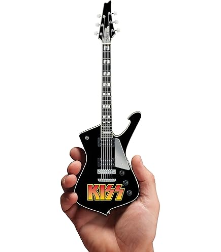 KISS ポール・スタンレー ミニチュア・ギター KISS - PAUL STANLEY - CRACKED MIRROR ICEMAN MINI GUITAR