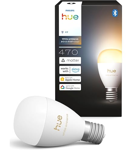 Amazon | PHILIPS Philips Hue ホワイトグラデーション E17 PLH47GS