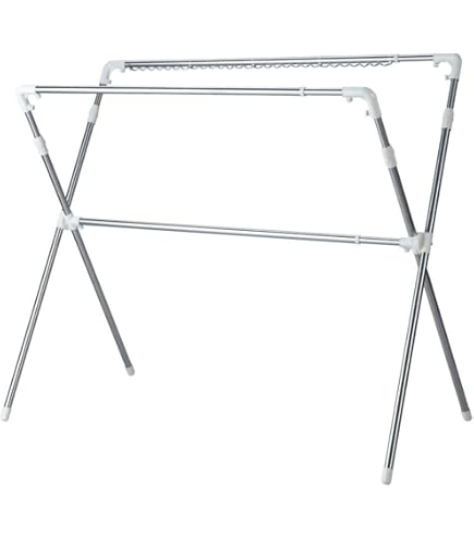 Amazon.co.jp : 新英 物干し X型 伸縮布団干し ハンガー掛け付き 117