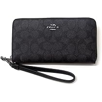 COACH 長財布 コーチ シグネチャー ストラップ付きアウトレット品 美品 COACH 長財布 コーチ シグネチャー ストラップ付きアウトレット