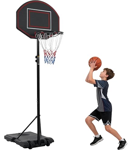 Amazon.co.jp: バスケットゴール 屋外 家庭用 179～270cm 高さ12段調節