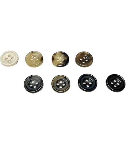 Amazon.co.jp: ベルアート べっ甲調 ボタン 18mm 7個入 Col.00 琥珀