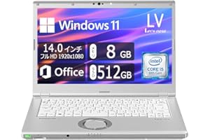パナソニック(Panasonic) 【Win11搭載 Let's note CF-LV7 ■14インチFHD(1920x1080) / Core i5-8350U＠1.7GHz/メモリ8GB / SSD 512GB / Webカメラ内蔵 / Offi