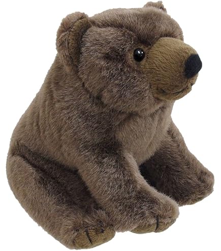 Amazon.co.jp: 北海道限定ベア 木彫り熊風 鮭喰くまさんぬいぐるみ