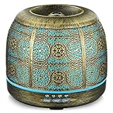 ARVIDSSON エッセンシャルオイル用ディフューザー 500ml メタルエッセンシャルオイルディフューザー 大きな部屋用 超音波アロマテラピーディフューザー 家庭用