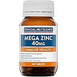 Ethical Nutrients Mega Zinc 40mg 120 Tablets