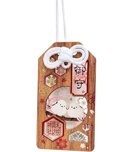 Amazon.co.jp: 駒込妙義神社 ステンドグラス風 猫 お守り 2種セット
