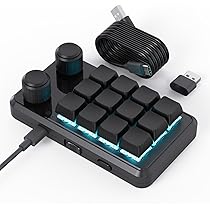 Amazon.co.jp: SIKAI CASE マクロキーボード 無線 片手キーボード