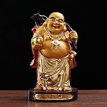 布袋様仏像 Amazon.co.jp: Lhyxuuk 布袋様 置物 ゴールド 七福神 布袋